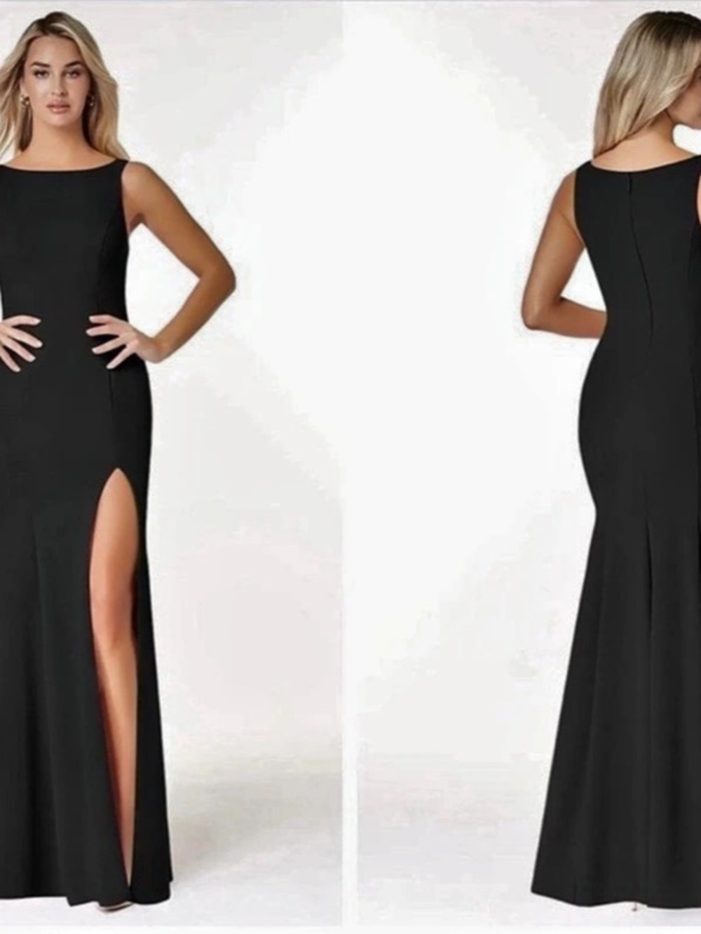 Azazie Maxi Mermaid Gown in Black